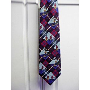 Harken Ltd  Fisherman Fish Tie Mens 100% Silk